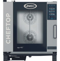 UNOX Gas Combi Oven 7 Tray GN 1/1 Cheftop Plus XEVC-0711-GPRM