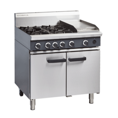 Image: Gas Range 4 Burner with Oven & 300 mm Griddle