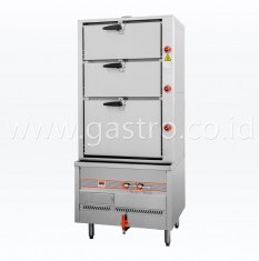 FLAME MATE Gas Steamer Cabinet 3 Deck ESC-3-HC-L