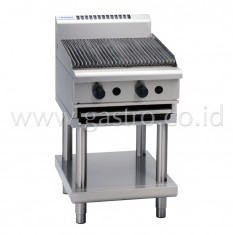 WALDORF 800 Series Gas Chargrill 600 mm on SS Stand  CH8600G-LS 