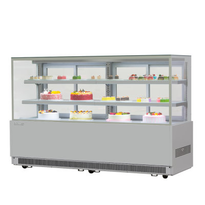 Image: Rectangle Bakery Case - 2 Shelves