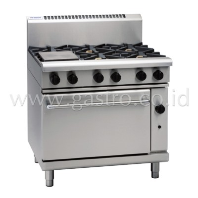 Image: Gas Range 6 Burner on Gas Oven GN2/1 