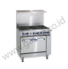 IMPERIAL Gas Range 6 Burner with Oven IR-6